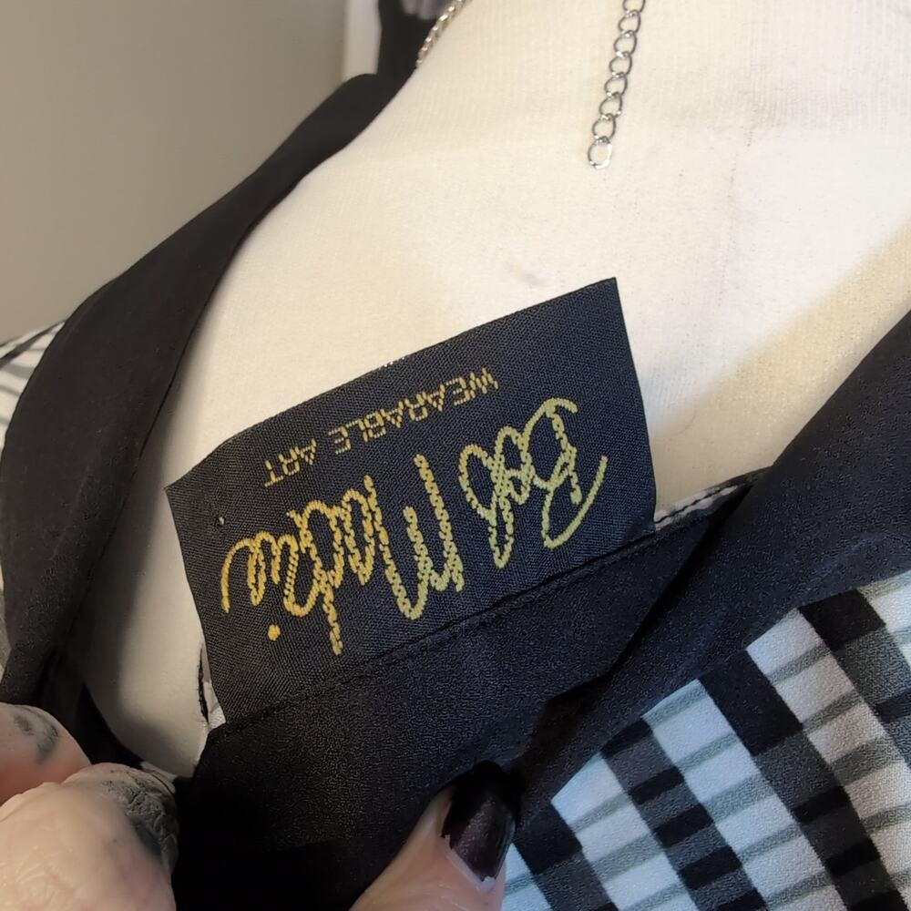 Retro Button Up Patterned Top - image 5